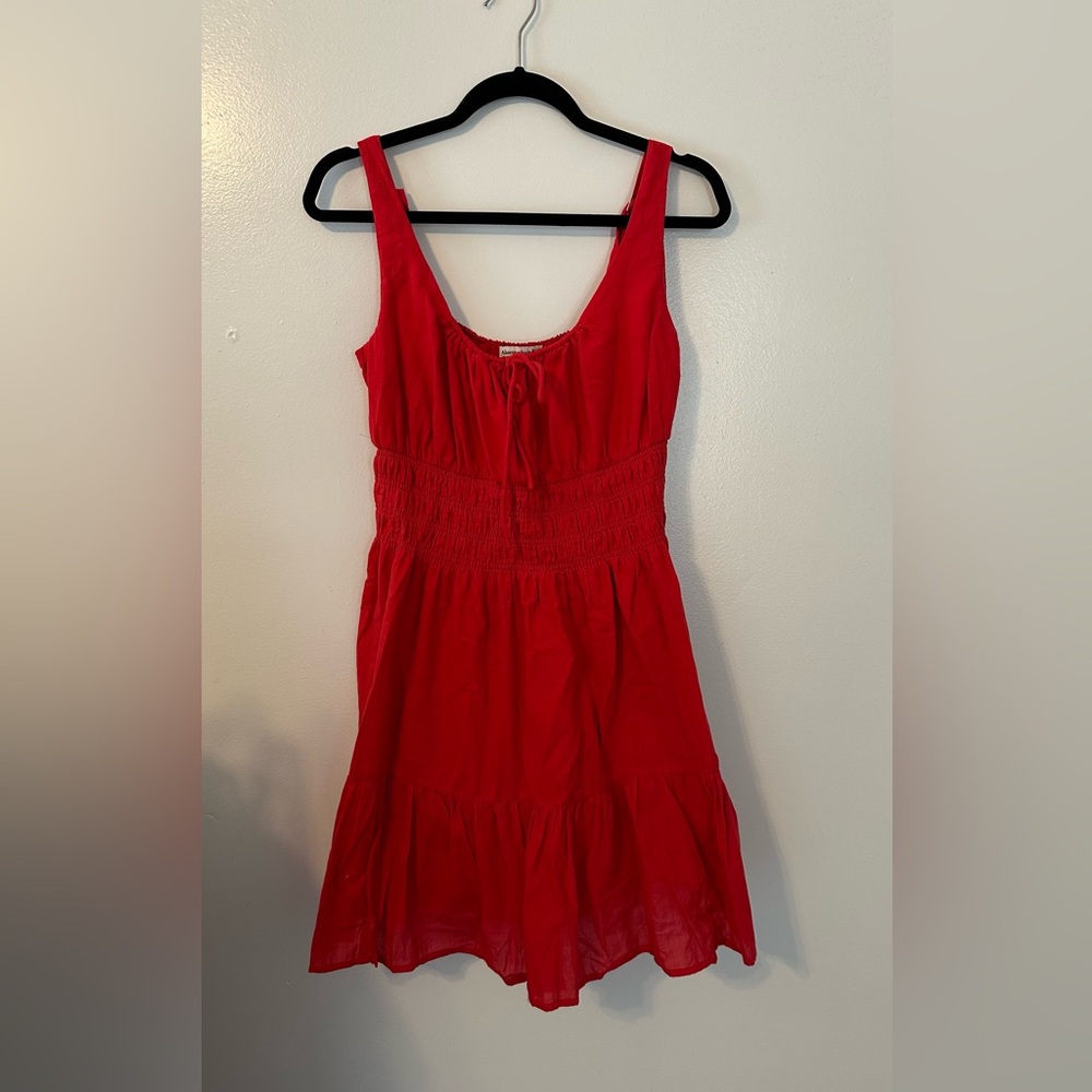 Abercrombie & Fitch Red Sleeveless Dress